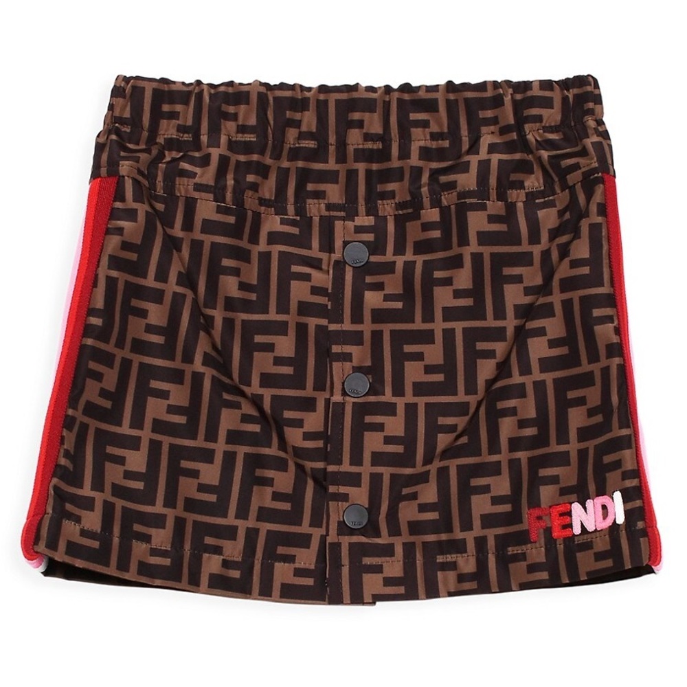 FENDI NWT Girl’s All Over Logo Skirt Size 10